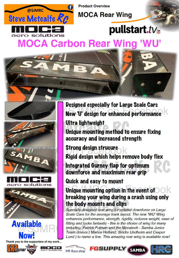 MOCA/Samba Carbon Fiber TC Rear Wing